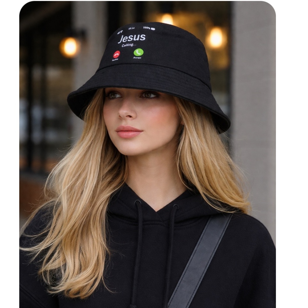Bucket Hat Drawcord for sizing Flip-up brim or wear down / Gender/Age Neutral